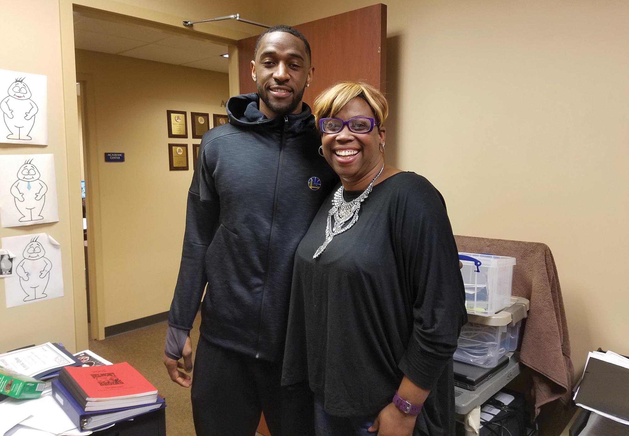 Kenisha Rhone with Ian Clark